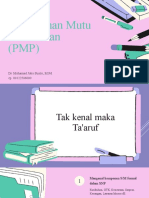 Penjaminan Mutu Pendidikan (PMP)