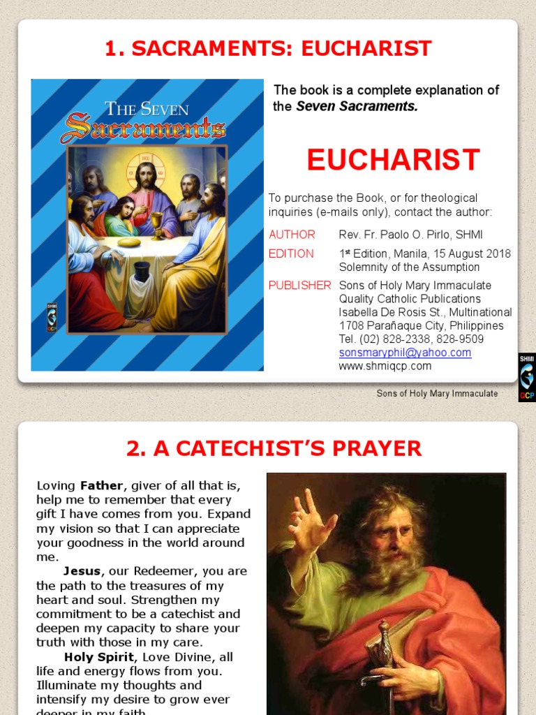 Understanding the Eucharist Sacrament | PDF | Eucharist | Easter