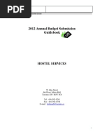 Shelter, Support & Housing Administration Division - toronto -  2012 Annual Budget Submission Guidebook HOSTEL SERVICES - 2012 Funding Submission Guidebook