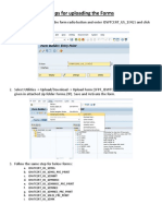 Steps For Uploading Form Changes