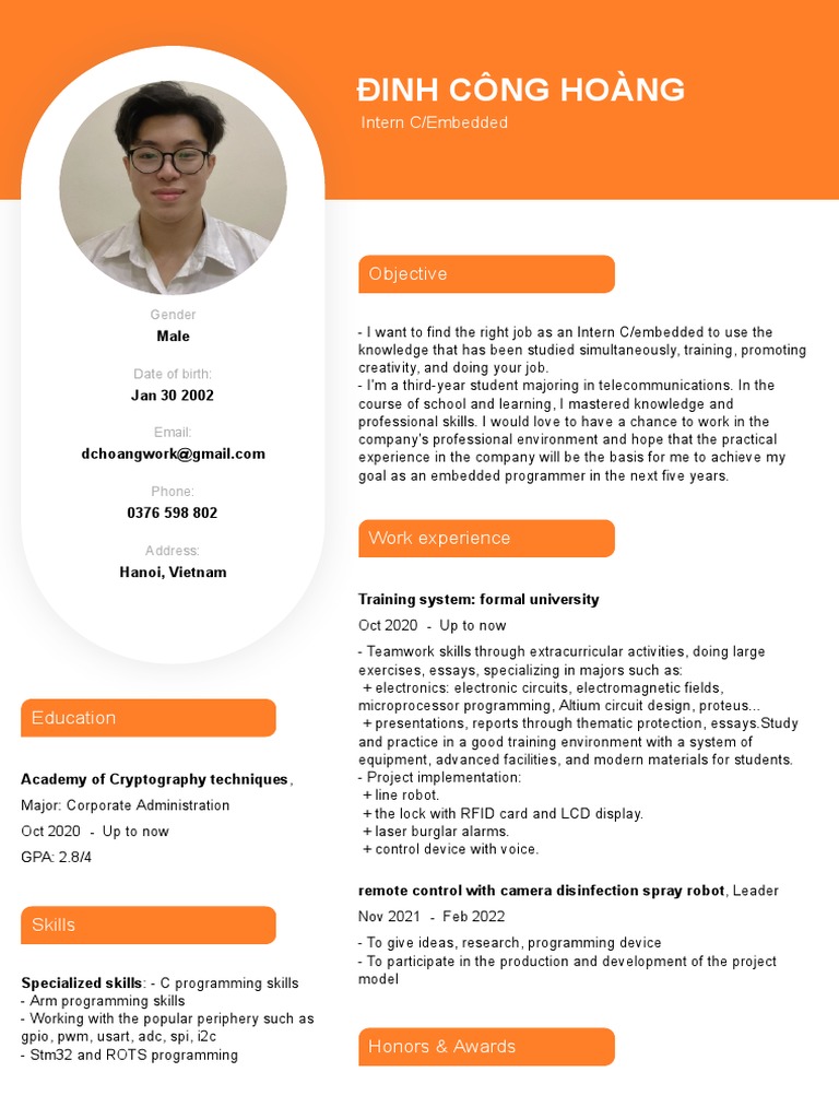 Intern CV | PDF | Computing | Computer Science