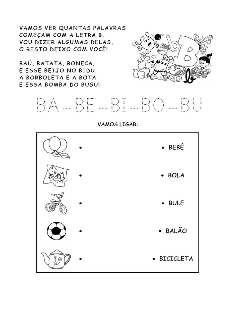 Atividades Família Silabica B | PDF