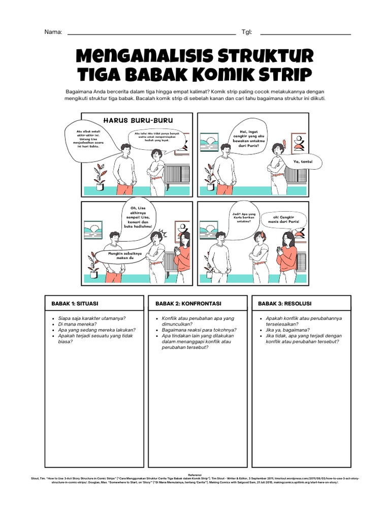 Lembar Kerja Komik 3 Babak | PDF