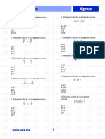 Algebra Ecuaciones Fraccionarias