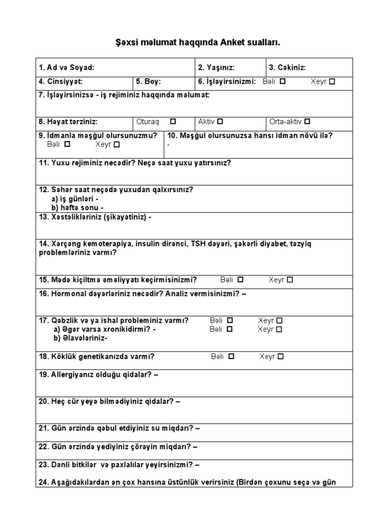 Sorgu - Anket | PDF