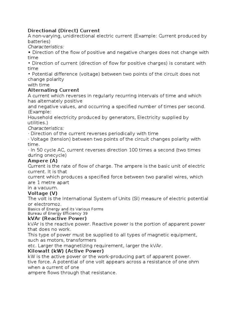 Understanding Direct and Alternating Current | PDF | Ac Power ...