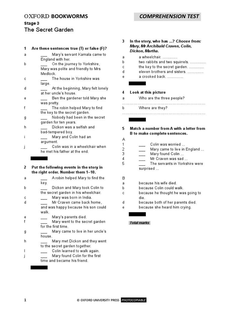 Obw The Secret Garden | PDF | The Secret Garden