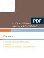 Tutorial On Making Hyper Links in A Power Point
