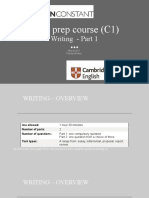 CAE Prep Course (C1) - Writing - Part 1 Essay