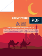 Group Project: The Arabian Contracting Services Co