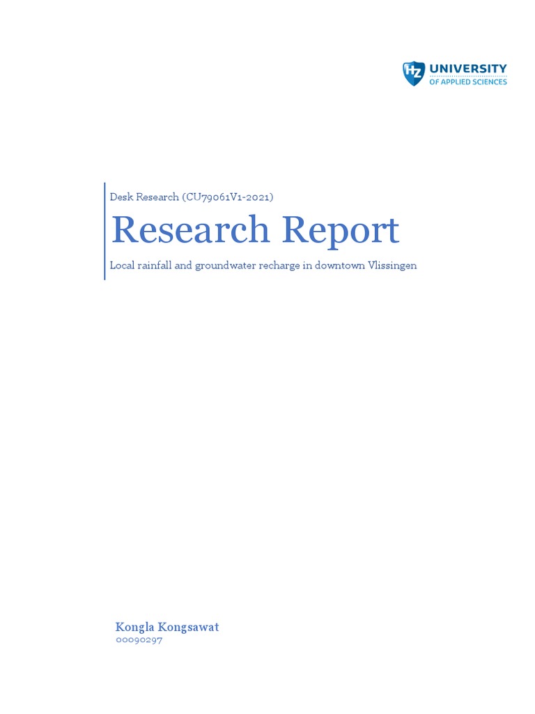 Desk Research Report PDF Precipitation Rain