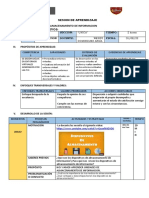 Esquema de Una Sesion de Aprendizaje - Computacion