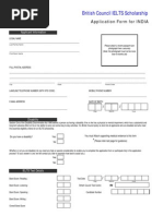 IELTS Scholarship Application Form