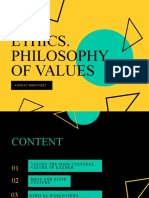 Ethics. Philosophy of Values