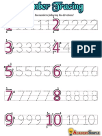 Number Tracing 3