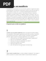 MANIFIESTO