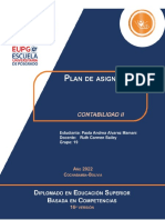 Plan de Asignatura Contabilidad II