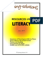 Resources List: Literacy