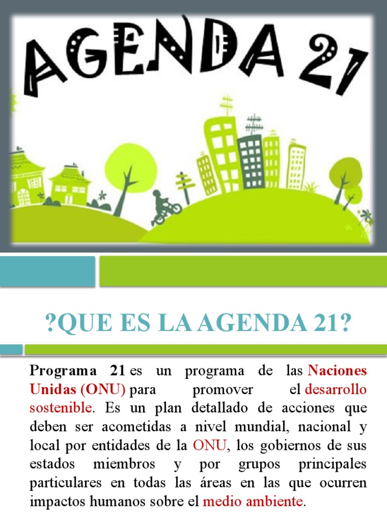 Agenda 21 | PDF | Sustentabilidad | Desarrollo sostenible