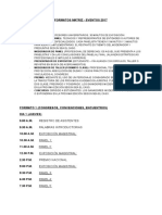 Formatos Matriz - Eventos 2017