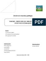 Theme 4 Principe Du Droit de La Fonction Publique