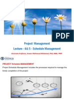 Lecture-4&5 - Schedule Management