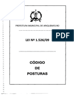 ARIQUEMES - L1526 - Código de Posturas