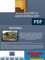 Historia de La Administración