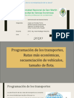 Planificación de rutas de transporte más económicas y tamaño óptimo de flota