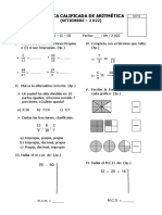 Práctica de Aritmética 4° - Setiembre 2022