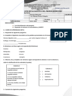 Examen de Ciencias Naturales 2022 Metacognitiva 6t0 Mariuxi