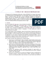 Edital PS2023 Ppgeduc - Ufpa - Turma Mestrado