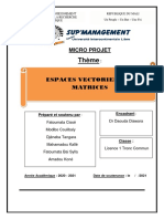 Espaces Vectoriels Des Matrices - Final DJADJE