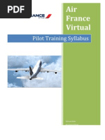 Air France Virtual Pilot Training Syllabus (DRAFT 1)