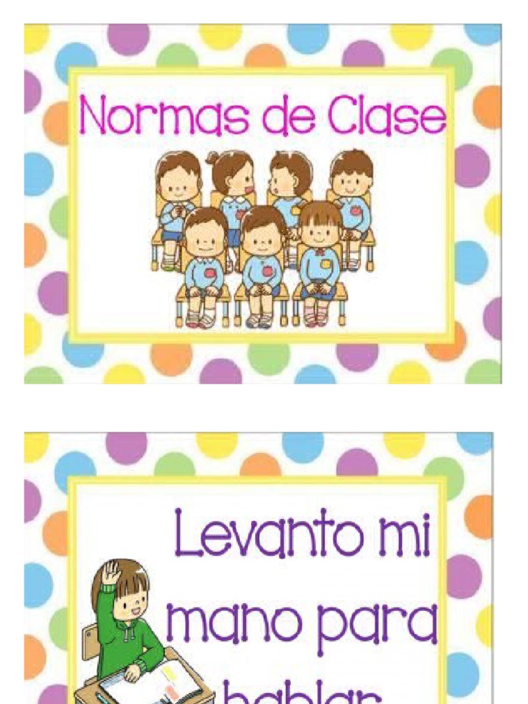 Normas Del Salon De Clases Pdf