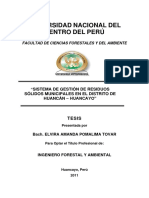 Gestión residuos sólidos Huancán