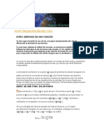 Analisis Matematico-Derivada de Una Funcion en Un Punto