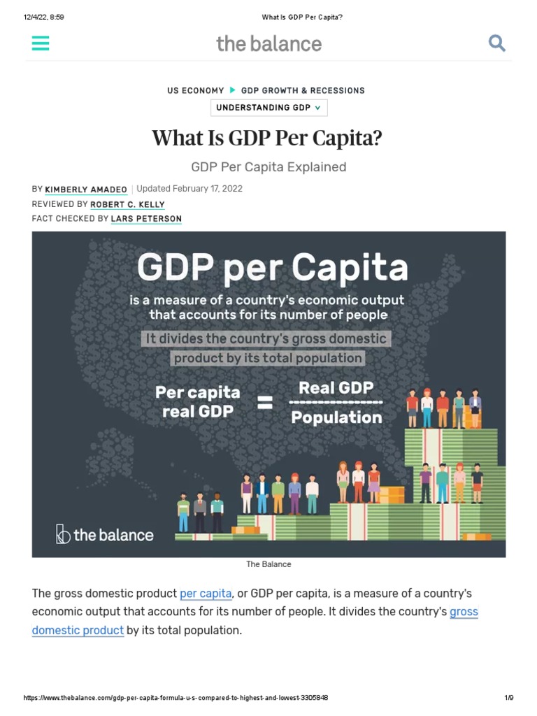 What Is GDP Per Capita | PDF | Gross Domestic Product | Recession