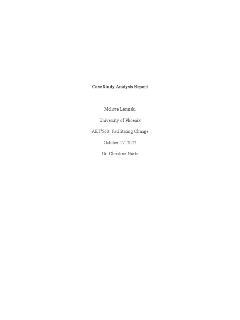 AET560 Case Study Analysis Report PDF Business Behavioural Sciences