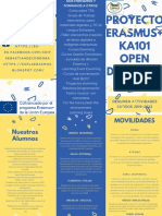 Tríptico Información Proyecto Erasmus +