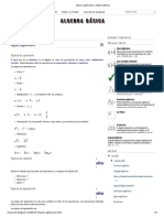 Signos Algebraicos - Algebra Básica