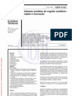 ABNT NBR 8160 - Instalações Prediais de Esgoto Sanitário PROJETO E EXECUÇÃO - N0gnv5axbtgorc3d1vikaxam10