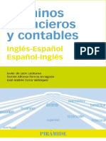 Términos Financieros y Contables Inglés-Español, Español-Inglés by Dorta Velázquez, José Andrés León Ledesma, Javier de Ramos A., Ramón