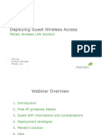Meraki Webinar Installing Guest WiFi
