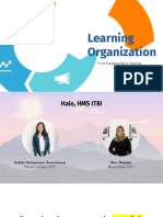 Learning Organization For HMS ITB