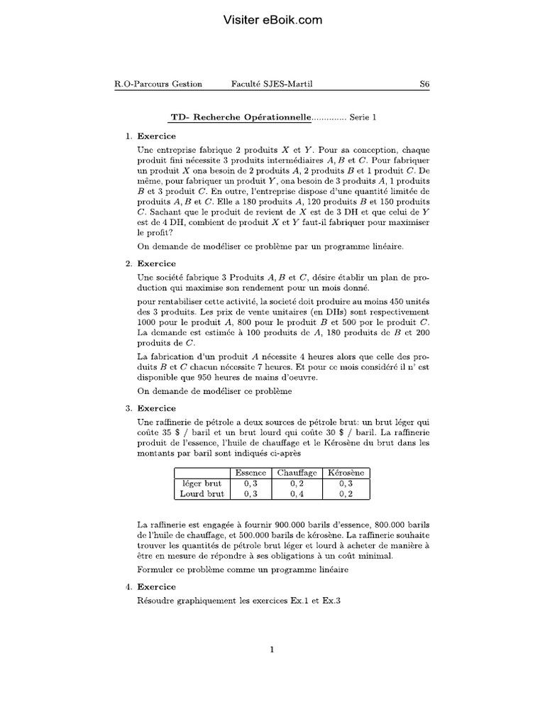 TD 1 | PDF