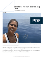 Marine Biologist Kids Save Ocean 2001031679 Article Quiz and Answers