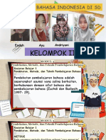 Pendidikan Bahasa Indonesia Di SD