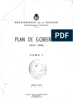 Plan de Gobierno 1947 1951 Tomo I