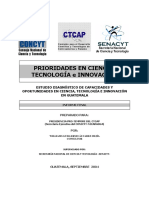 Estudio Diagnostico de Capacidades y Oportunidades en Ciencia Tecnologia e Innovacion en Guatemala - Informe Final